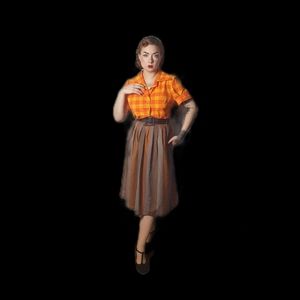 1940s 1950s Inspired WorkWear Blouse